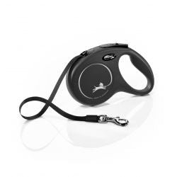 flexi New Classic M Tape 5 m, black - Pet Supplier Store