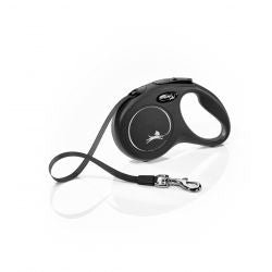 flexi New Classic S Tape 5 m, black - Pet Supplier Store