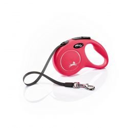flexi New Classic S Tape 5 m, red - Pet Supplier Store