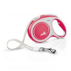 flexi New Comfort L Tape 5 m, red - Pet Supplier Store