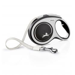 flexi New Comfort L Tape 8 m, black - Pet Supplier Store