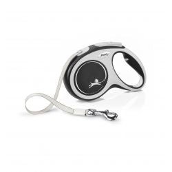 flexi New Comfort M Tape 5 m, black - Pet Supplier Store