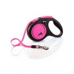 flexi New Neon M Tape 5 m, neon pink - Pet Supplier Store