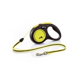 flexi New Neon S Cord 5 m, neon yellow - Pet Supplier Store
