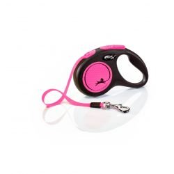 flexi New Neon S Tape 5 m, neon pink - Pet Supplier Store