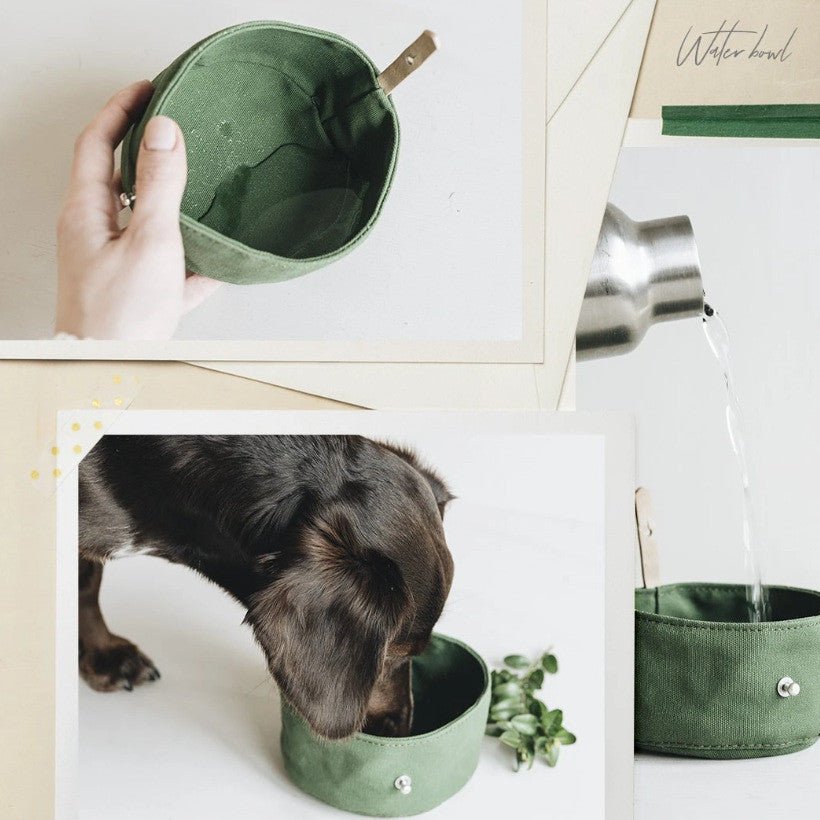 Folding Canvas Dog Bowl - Pet Supplier Store