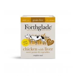 Forthglade Complete Grain Free Adult Chicken, Liver, Sweet Potatoes & Vegetables 395g - Pet Supplier Store