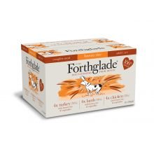 Forthglade Complete Meal Brown Rice - Adult Multicase 12x395g (Lamb, Turkey, Chicken) - Pet Supplier Store
