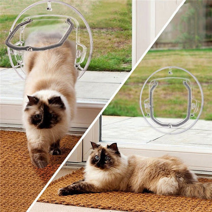 Glass Door Pet Flap Transparent - Pet Supplier Store