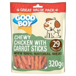 Good Boy Chewy Chicken & Carrot Sticks 320g - Pet Supplier Store