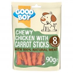 Good Boy Chewy Chicken & Carrot Sticks 90g - Pet Supplier Store
