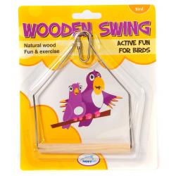 Happy Pet Wooden Bird Swing - Pet Supplier Store