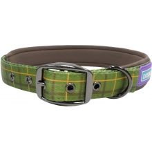 Hem & Boo Check Collar Green Small - Pet Supplier Store