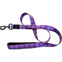 Hem & Boo Check Lead Purple 2.5m - Pet Supplier Store