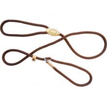 Hem & Boo Soft Rope Slip Lead Brown - Pet Supplier Store