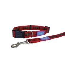 Hem & Boo Tartan Collar Red Medium - Pet Supplier Store