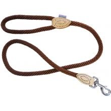 Hem & Boo Trigger Soft Rope Lead Brown 8mm x 60” - Pet Supplier Store