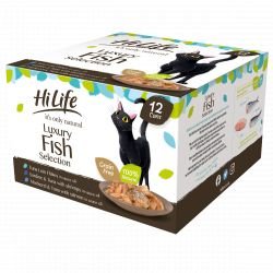 HiLife It's Only Natural Luxury Fish Selection in sauce 12 x 70g Multipack - Pet Supplier Store