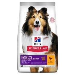 Hills Science Plan Sensitive Stomach & Skin Adult Dog Food Chicken 14kg - Pet Supplier Store