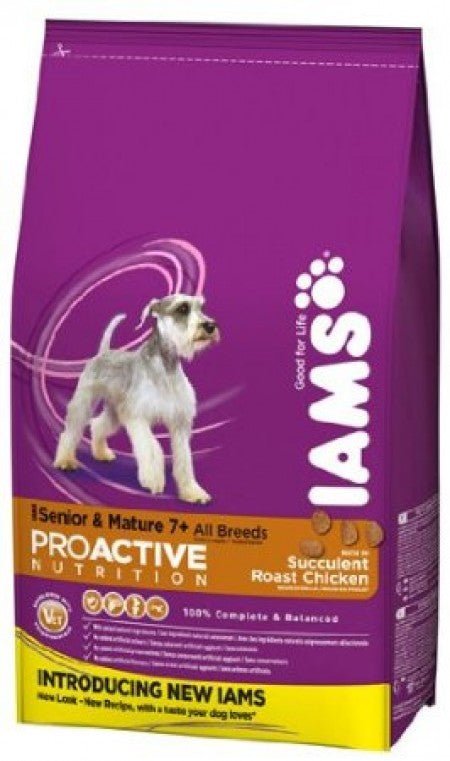 Iams Senior Chicken Dry Kibble Canine Food 1kg - Pet Supplier Store