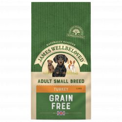 JAMES WELLBELOVED Turkey & Veg Adult Small Breed Grain Free 1.5kg - Pet Supplier Store