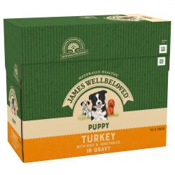 JAMES WELLBELOVED Turkey with Rice Puppy Pouch 10x150g - Pet Supplier Store