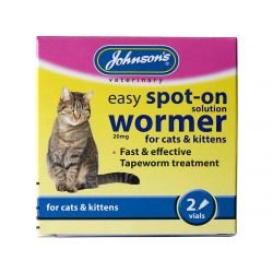 Johnsons Easy Spot-on Wormer Cat 2 Pipettes - Pet Supplier Store