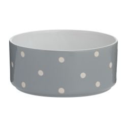 Mason Cash Polka Dot Grey Bowl - Pet Supplier Store