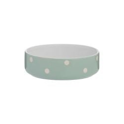 Mason Cash Polka Dot Sage Bowl - Pet Supplier Store