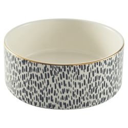 Mason Cash Splatter Gold Rim Bowl - Pet Supplier Store