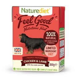 Naturediet Feel Good Chicken & Lamb 200g - Pet Supplier Store