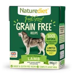 Naturediet Feel Good Grain Free Lamb 390g - Pet Supplier Store