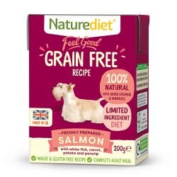 Naturediet Feel Good Grain Free Salmon 200g - Pet Supplier Store