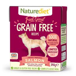 Naturediet Feel Good Grain Free Salmon 390g - Pet Supplier Store