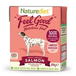 Naturediet Feel Good Salmon 390g - Pet Supplier Store