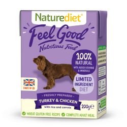 Naturediet Feel Good Turkey & Chicken 200g - Pet Supplier Store