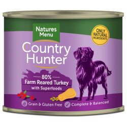 Natures Menu Country Hunter 80% Farm Reared Turkey with Superfoods 600g - Pet Supplier Store