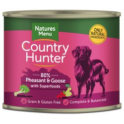 Natures Menu Country Hunter 80% Pheasant & Goose with Superfoods 600g - Pet Supplier Store
