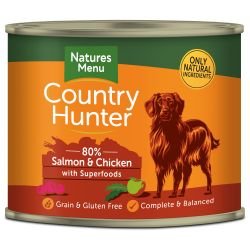 Natures Menu Country Hunter 80% Salmon & Chicken with Superfoods 600g - Pet Supplier Store