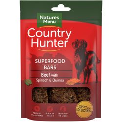 Natures Menu Country Hunter Superfood Bar Beef with Spinach & Quinoa 100g - Pet Supplier Store