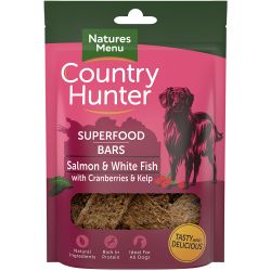 Natures Menu Country Hunter Superfood Bar Salmon & White Fish with Cranberries & Kelp 100g - Pet Supplier Store