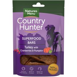 Natures Menu Country Hunter Superfood Bar Turkey with Cranberries & Pumpkin 100g - Pet Supplier Store