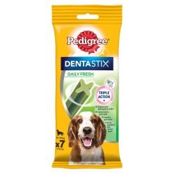 Pedigree Dentastix Fresh Daily Dental Chews Medium Dog 7 Sticks - Pet Supplier Store