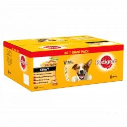 PEDIGREE Dog Pouches Mixed Selection in Gravy 80x100g Mega Pack - Pet Supplier Store