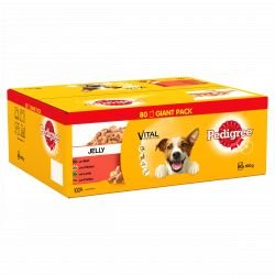 PEDIGREE Dog Pouches Mixed Selection in Jelly 80x100g Mega Pack - Pet Supplier Store