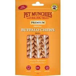 Pet Munchies Buffalo Dental Chew (small 4 pack) 90g - Pet Supplier Store