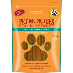 Pet Munchies Wild Salmon Strips 90g - Pet Supplier Store