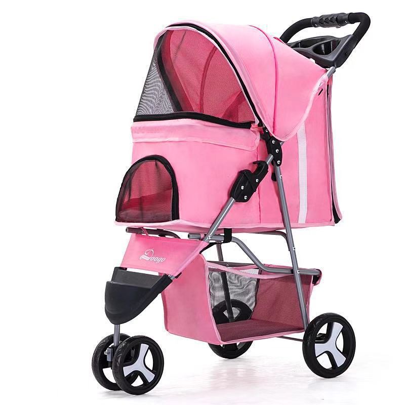 Pet stroller with three wheels - Pet Supplier Store
