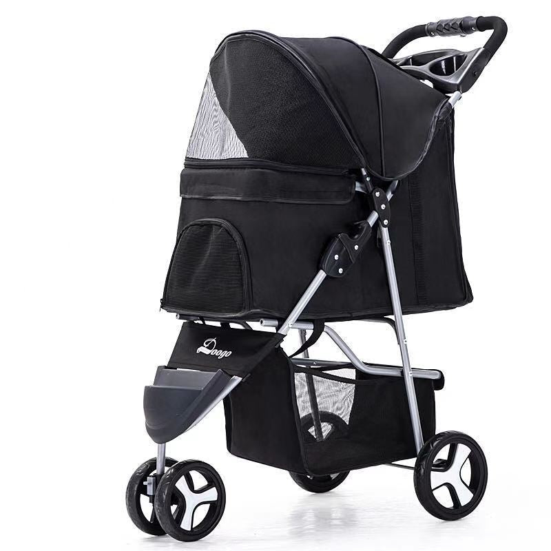 Pet stroller with three wheels - Pet Supplier Store