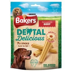 Purina Bakers Dental Delicious Medium Beef 270g - Pet Supplier Store